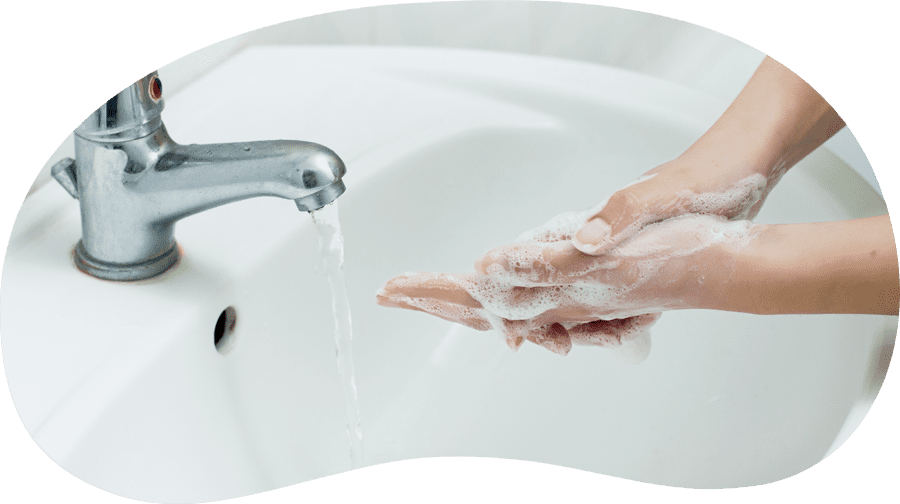 手洗い・消毒の徹底